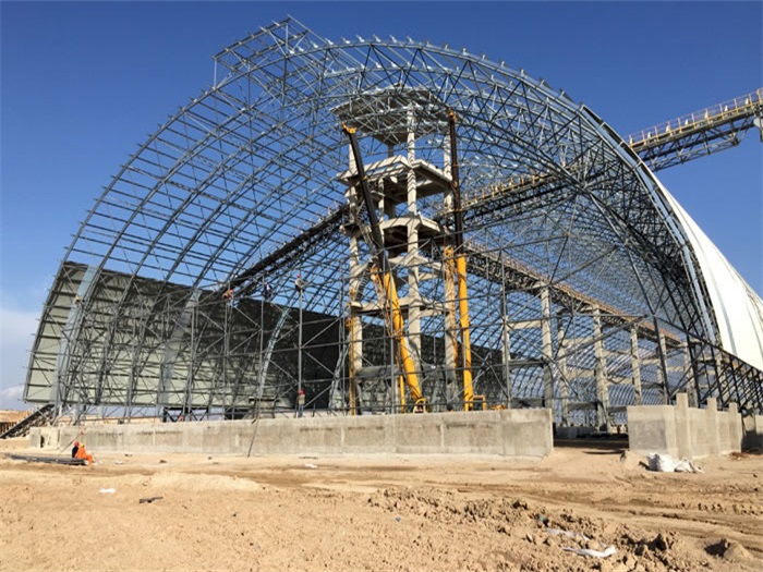 信州区煤机油桶翘工程网架